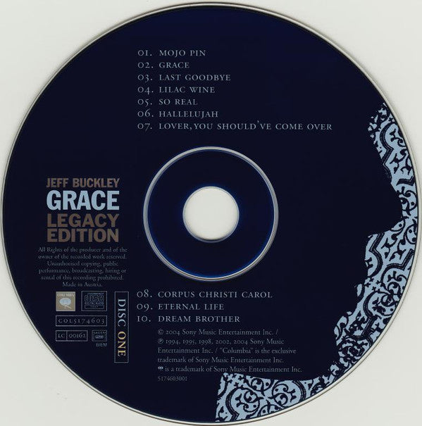 Jeff Buckley : Grace (CD, Album, RE, RM + CD + DVD-V, PAL)