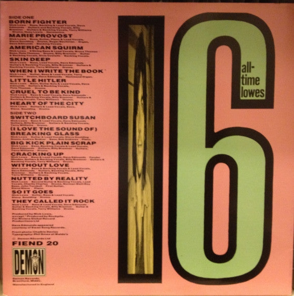 Nick Lowe : 16 All-Time Lowes (LP, Comp)