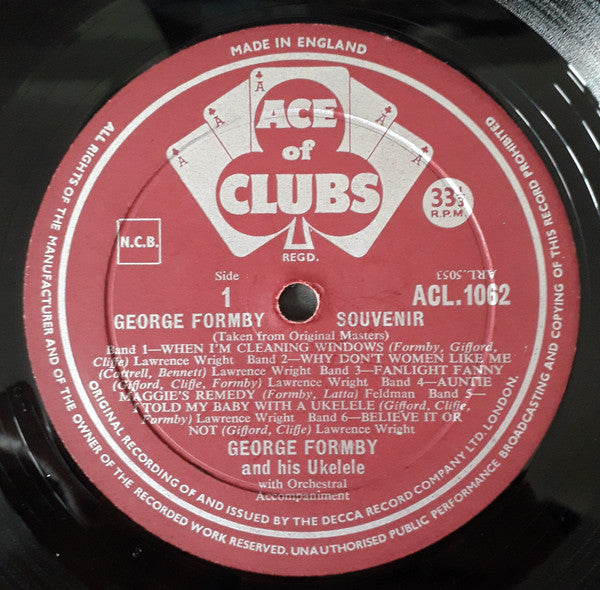 George Formby : George Formby Souvenir (LP, Comp, Mono)