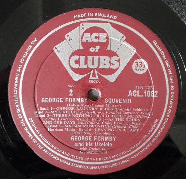 George Formby : George Formby Souvenir (LP, Comp, Mono)