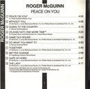Roger McGuinn : Peace On You (CD, Album, RE)