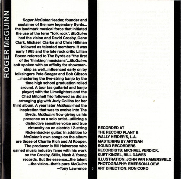Roger McGuinn : Peace On You (CD, Album, RE)