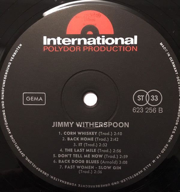Jimmy Witherspoon : Back Door Blues (LP, Comp)