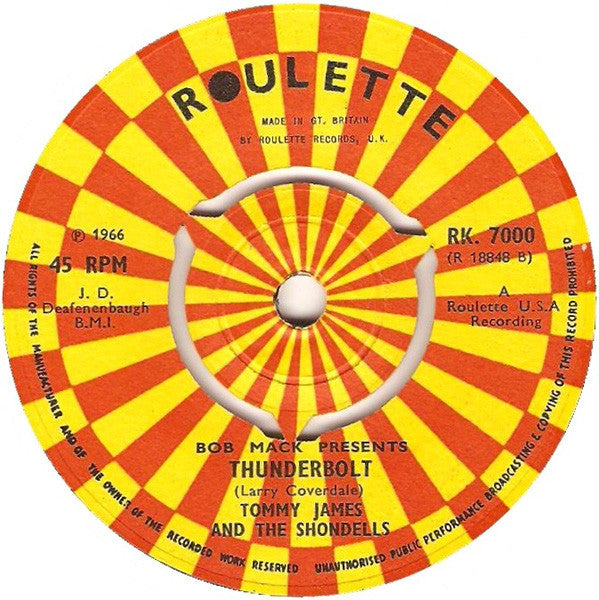 Tommy James & The Shondells : Hanky Panky (7", Single)