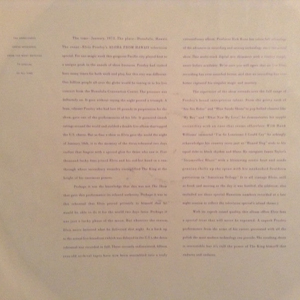 Elvis Presley : The Alternate Aloha (LP)