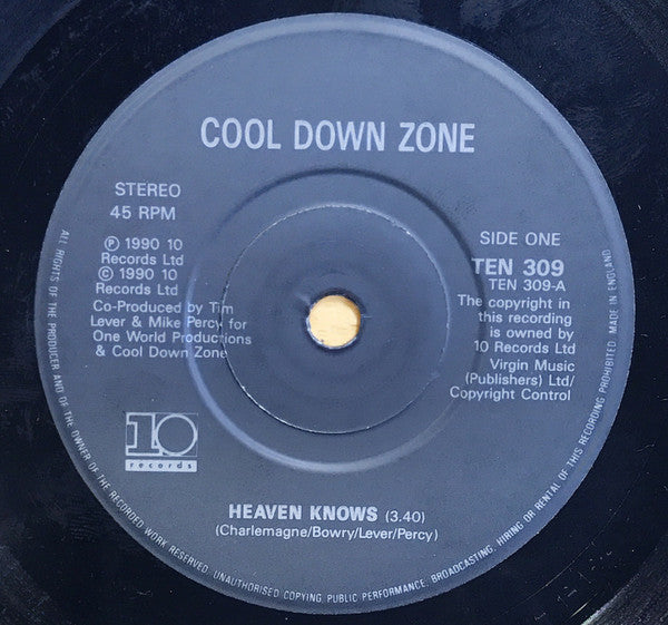 Cool Down Zone : Heaven Knows (7")