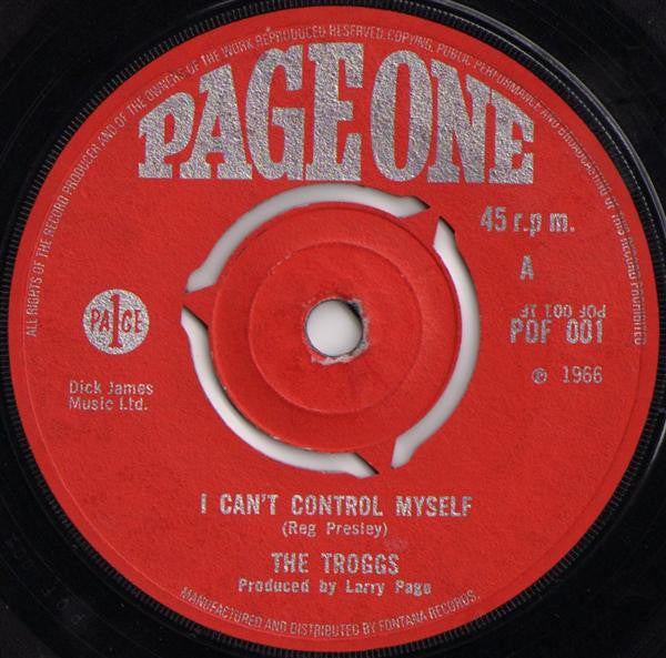 The Troggs : I Can't Control Myself (7", Single, 3-p)