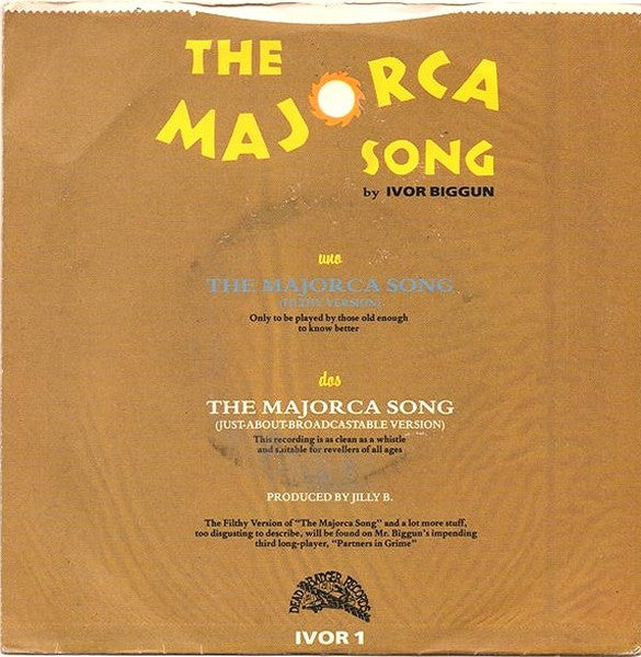 Ivor Biggun : The Majorca Song (7", Single)