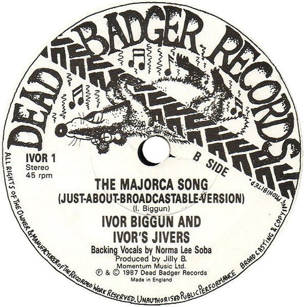 Ivor Biggun : The Majorca Song (7", Single)