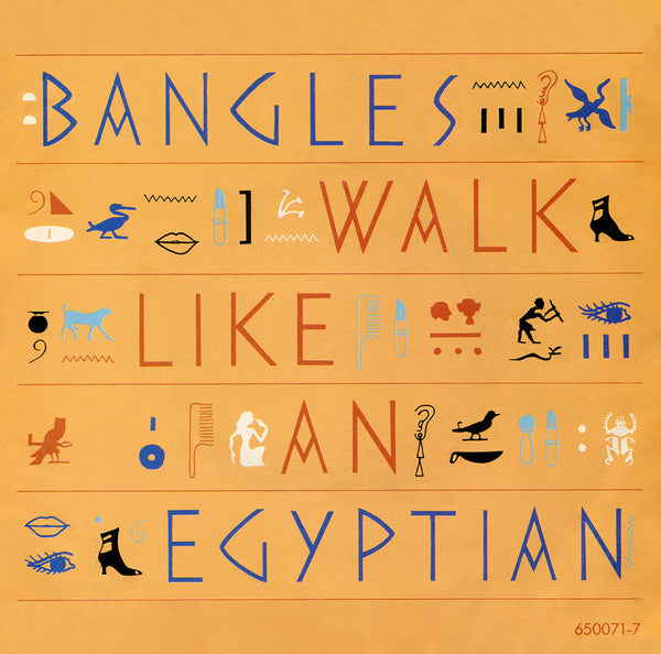 Bangles : Walk Like An Egyptian (7", Single, Lab)