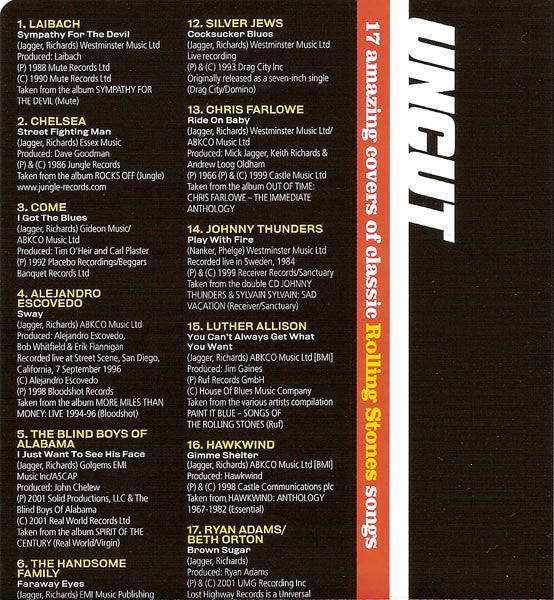 Various : Gimme Shelter Vol. 1 (17 Amazing Covers Of Classic Songs By The Rolling Stones) (CD, Comp)