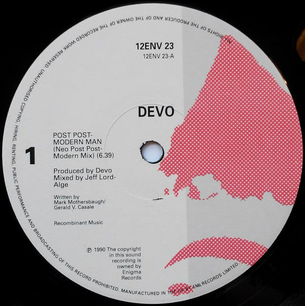 Devo : Post Post-Modern Man (12", Single)