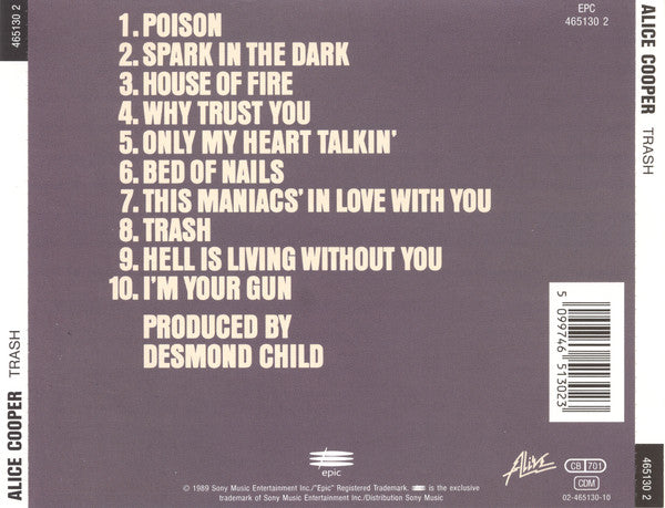 Alice Cooper (2) : Trash (CD, Album, RP)