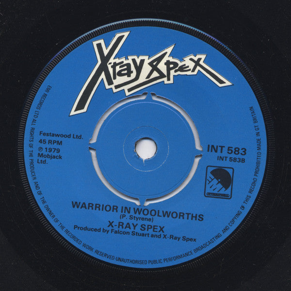 X-Ray Spex : Highly Inflammable c/w Warrior In Woolworths (7", Single)