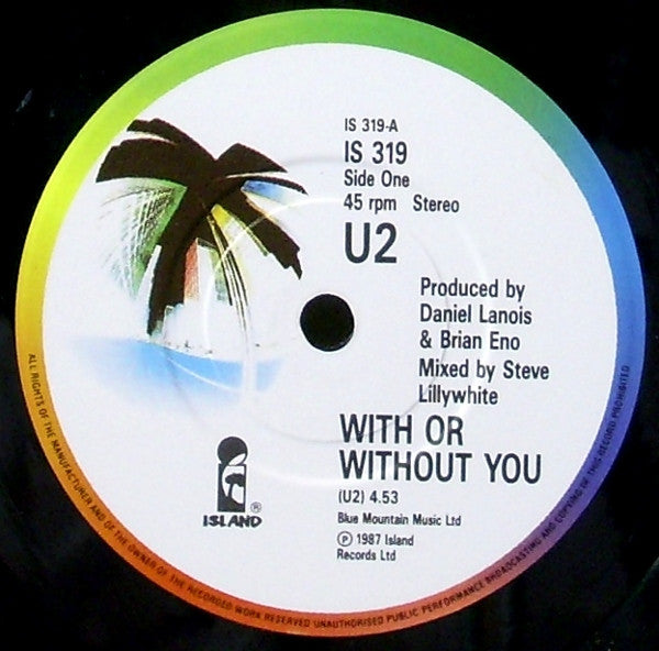 U2 : With Or Without You (7", Single, Urb)