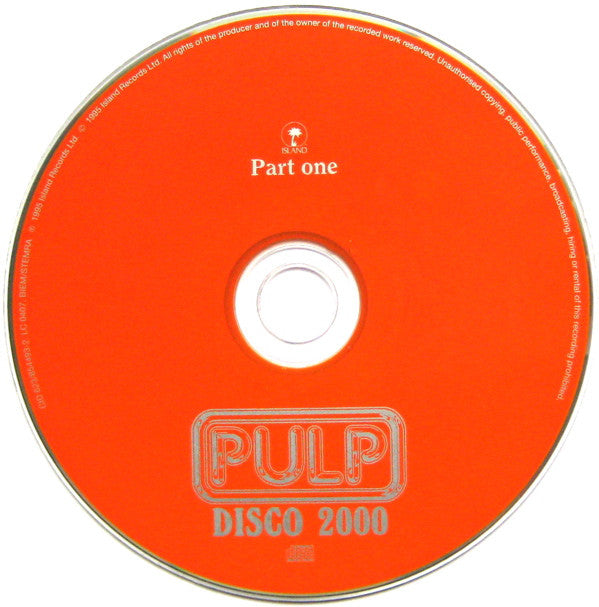 Pulp : Disco 2000 (CD, Single, CD1)