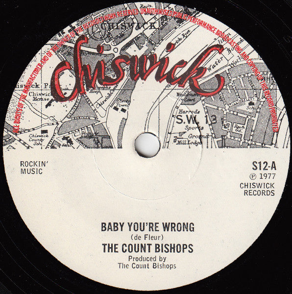 The Count Bishops : Baby You're Wrong / Stay Free (7", Single)