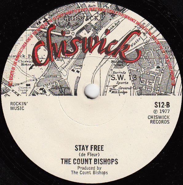 The Count Bishops : Baby You're Wrong / Stay Free (7", Single)