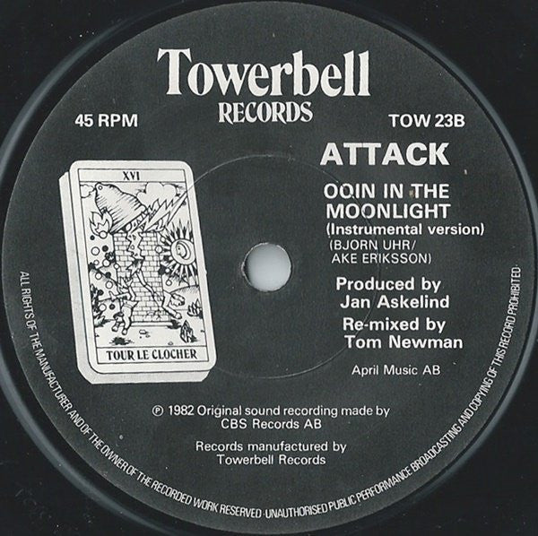 Attack (4) : Ooin' In The Moonlight (7", Single)