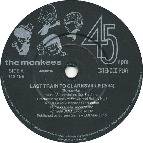 The Monkees : Last Train To Clarksville (7", EP)