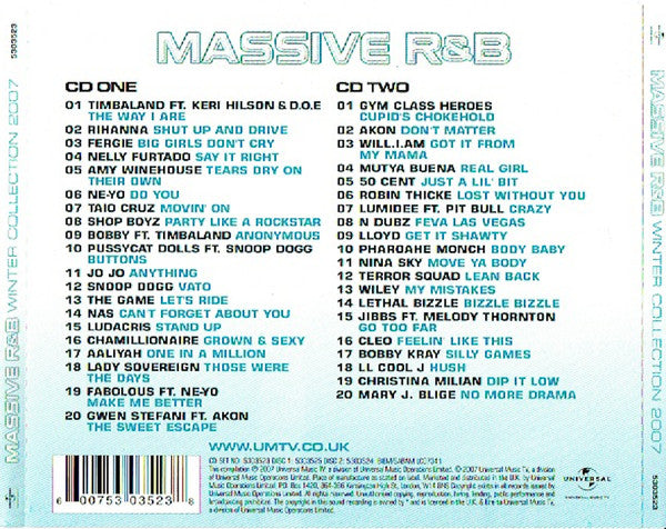 Various : Massive R&B Winter Collection 2007 (2xCD, Comp)