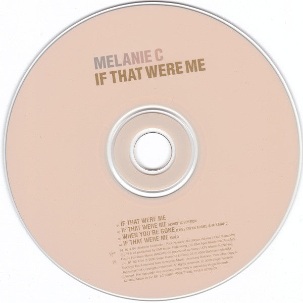 Melanie C : If That Were Me (CD, Single, Enh)