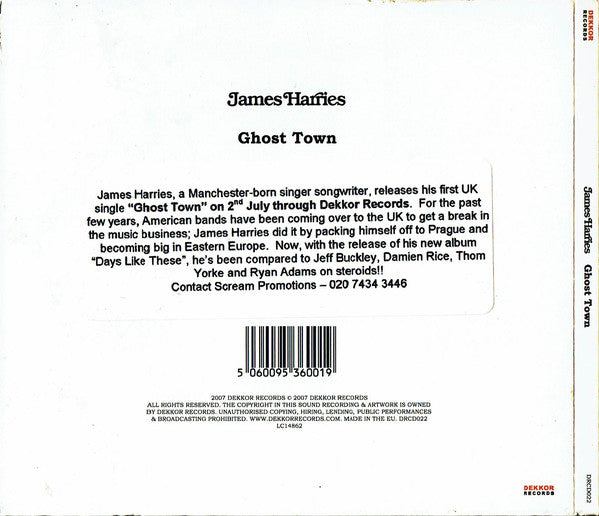 James Harries : Ghost Town (CD, Single)