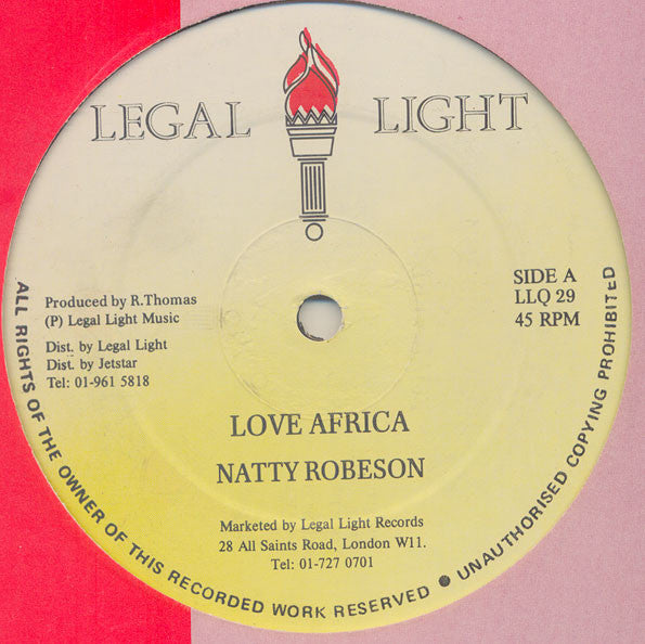 Natty Robeson : Love Africa (12")