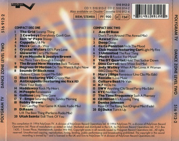 Various : Dance Zone Level 2 (2xCD, Comp)