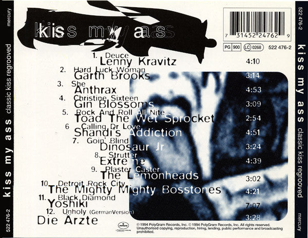 Various : Kiss My Ass: Classic Kiss Regrooved (CD, Album, Comp)