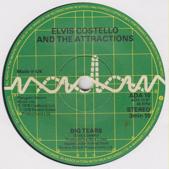 Elvis Costello & The Attractions : Pump It Up (7", Single)