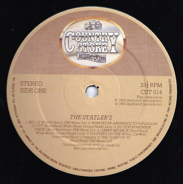 The Statler Brothers : The Statlers At The Country Store (LP, Comp)