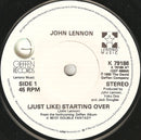 John Lennon : (Just Like) Starting Over (7", Single, Pap)