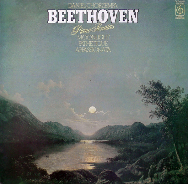 Ludwig van Beethoven Played By Daniel Chorzempa : Piano Sonatas - Moonlight / Pathetique / Appassionata (LP, RE)