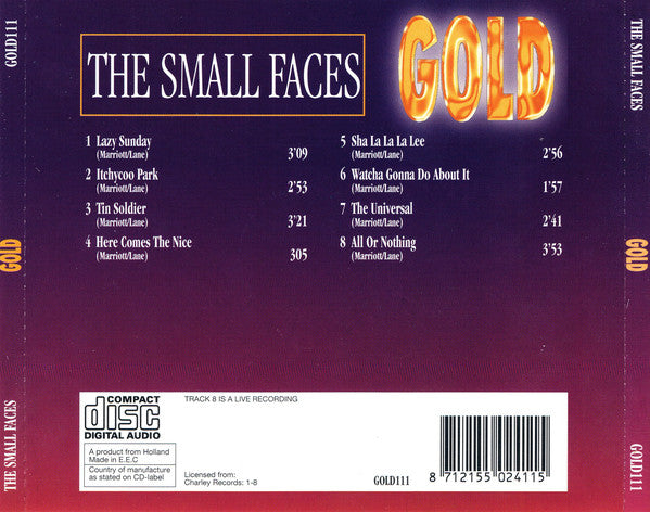 Small Faces :  Gold (CD, Comp)