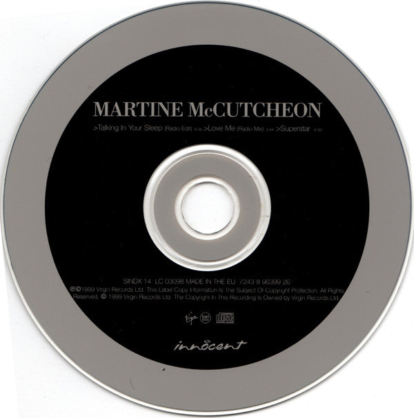 Martine McCutcheon : Talking In Your Sleep / Love Me (CD, Single, CD2)