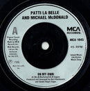 Patti LaBelle And Michael McDonald : On My Own (7", Single, Inj)