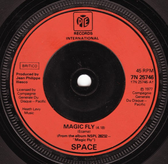 Space : Magic Fly (7", Single, Inj)