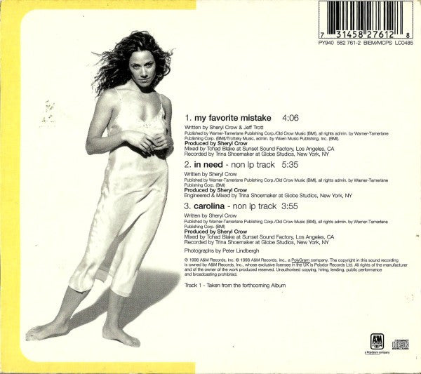Sheryl Crow : My Favorite Mistake (CD, Single, Dig)