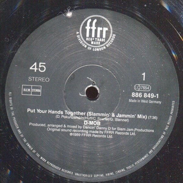 D Mob : Put Your Hands Together (12")