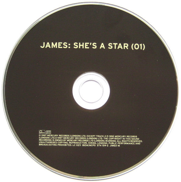 James : She's A Star (CD, Single, Ltd, CD1)