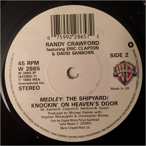 Randy Crawford Featuring Eric Clapton And David Sanborn : Knockin' On Heaven's Door (7")