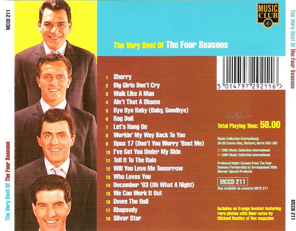 The Four Seasons : The Very Best Of The Four Seasons (CD, Comp)