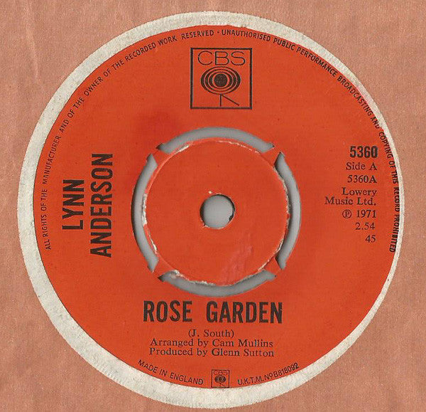 Lynn Anderson : Rose Garden (7", Single, Pus)