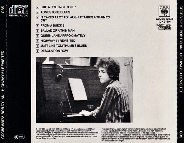 Bob Dylan : Highway 61 Revisited (CD, Album, RE)