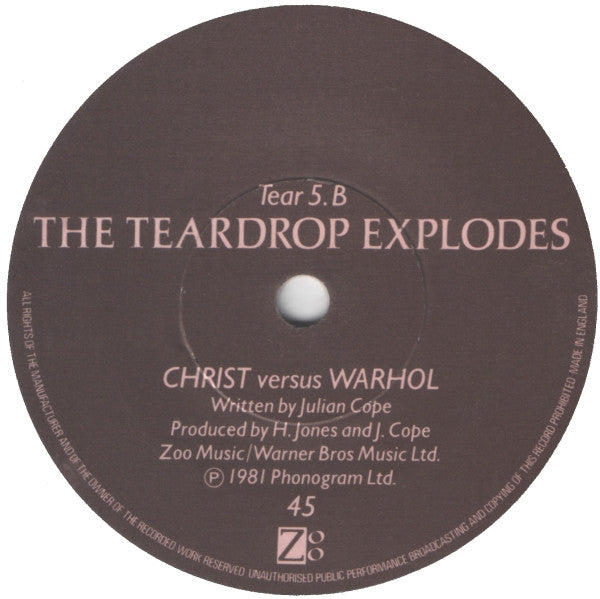 The Teardrop Explodes : Passionate Friend (7", Single, Pap)