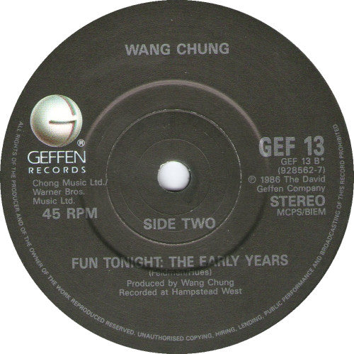 Wang Chung : Everybody Have Fun Tonight (7", Single)