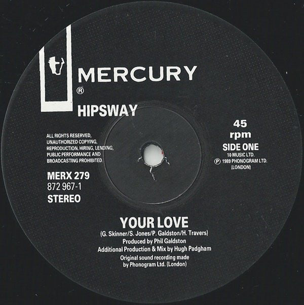 Hipsway : Your Love (12")