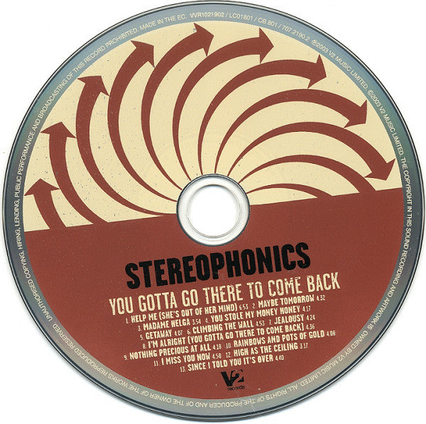 Stereophonics : You Gotta Go There To Come Back (CD, Album)