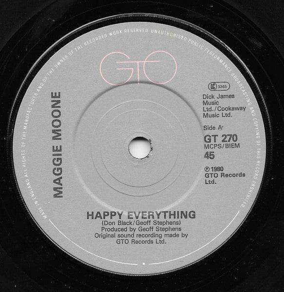 Maggie Moone : Happy Everything (7", Single)